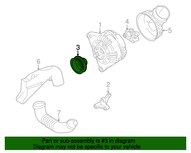 Alternator Pulley 058-903-119-B