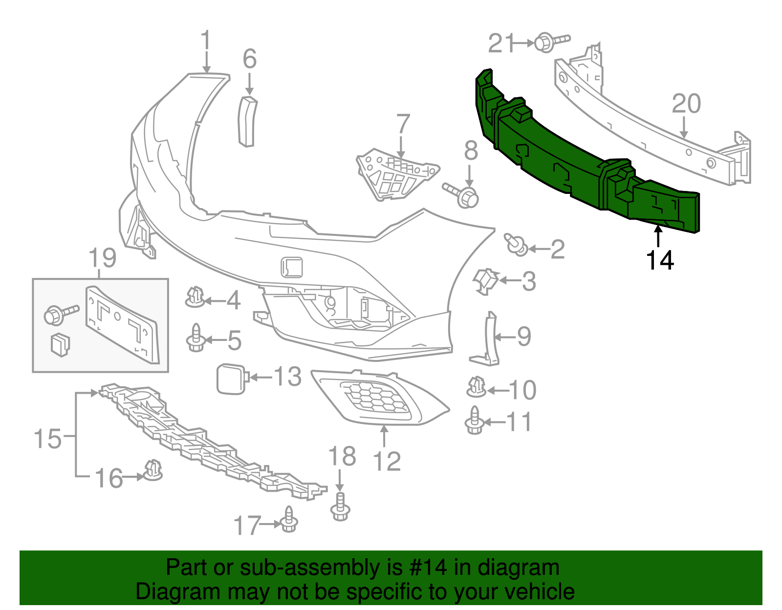 Upper Absorber - Scion (52611-12370)