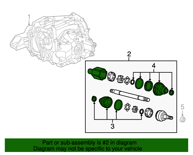 20152019 Chevrolet Corvette Axle Shaft Universal Joint Shaft 23301162