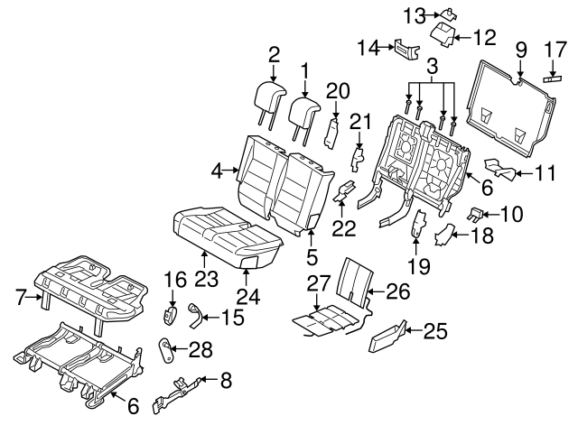 Genuine Back Panel for 2010-2016 Land Rover | Land Rover Part# LR021544 ...