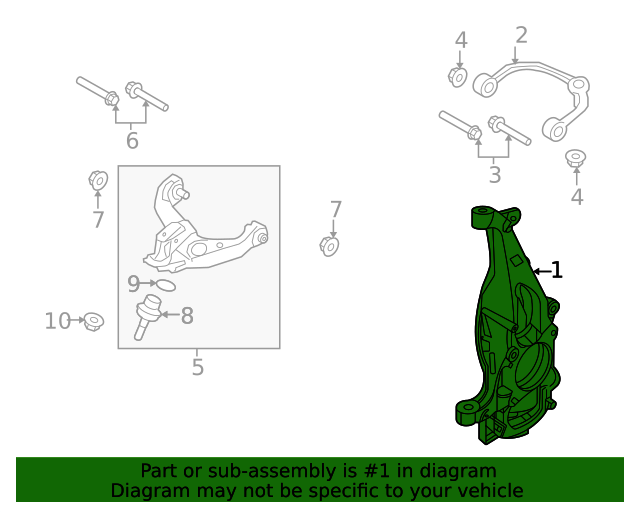 Knuckle Front Wheel rl1z3k185a