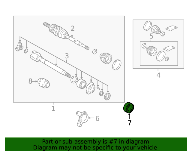 20172023 Toyota Axle Seal 9031140046 Right Toyota Parts