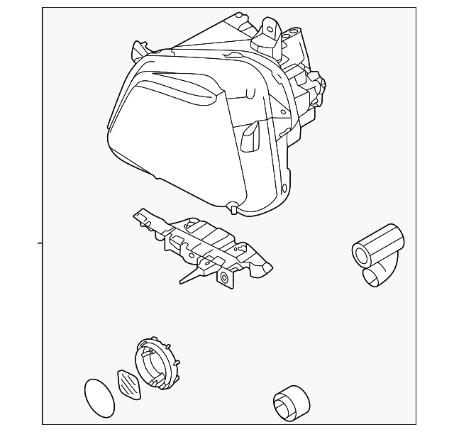 92101CW100 Composite Assembly 20222024 Hyundai Tucson World OEM