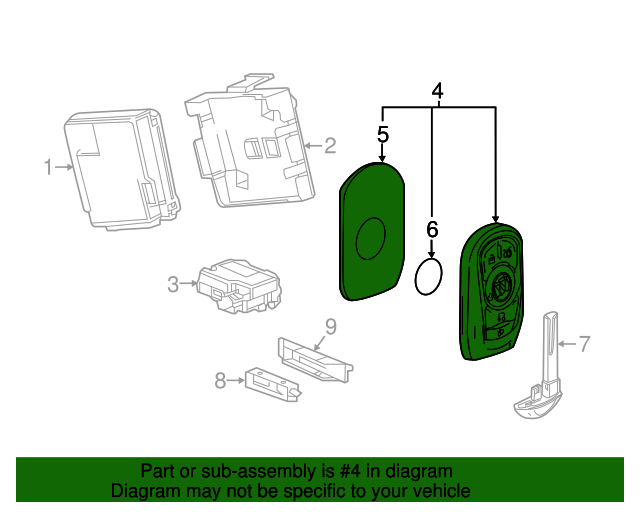 20172019 Buick LaCrosse Transmitter 13508414