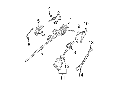 Steering Column Assembly for 2003 Toyota 4Runner #0