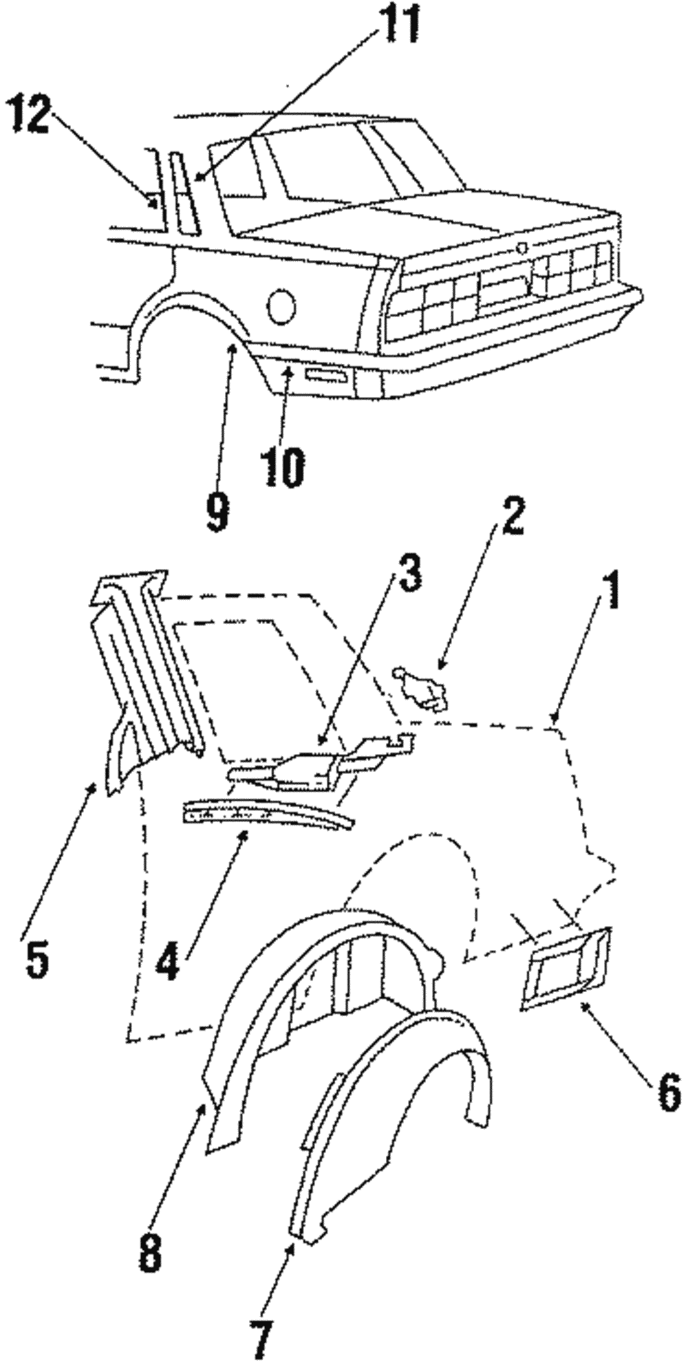 Molding-Rvl Q/Wdo Lower - GM (20310733)