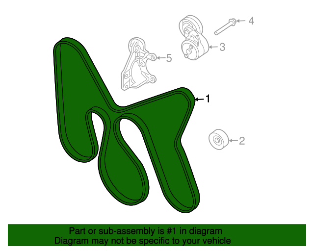 05072437AC Serpentine Belt 20052006 Jeep Liberty Mopar Parts Canada