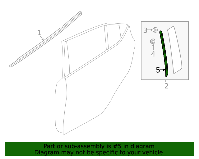 20192021 Mazda 3 Applique Seal Strip BCJH50M25 MazdaParts