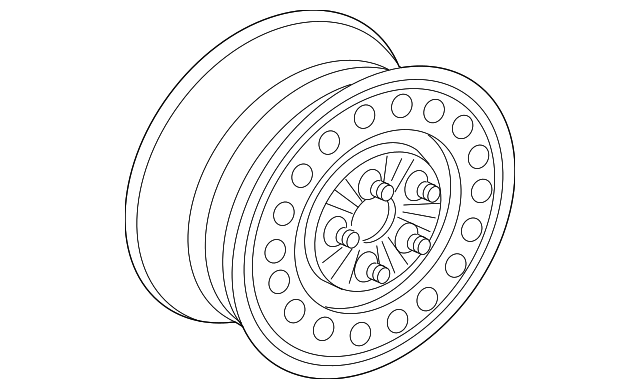Factory Direct OEM Wheel, Steel Part# 4L2Z-1015-AA Fits 2003-2010 Ford ...
