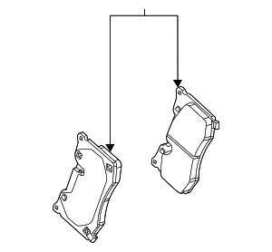 Rear Disc Brake Pad Set - GM (84197898)