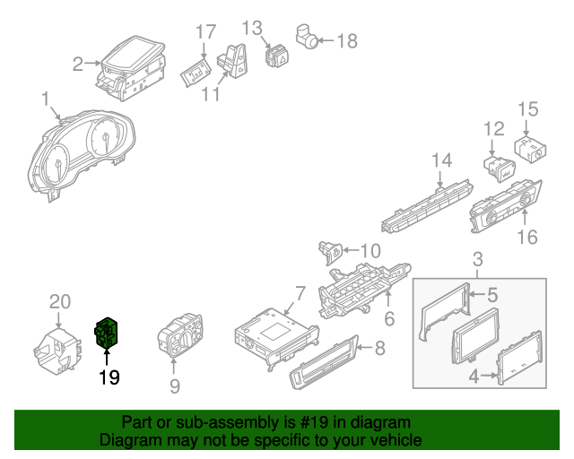 20112018 Audi Ignition Switch 4H0909131 Audi USA Parts