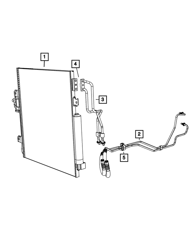 Genuine Mopar A//C And Trans Cooler Condenser 68033237AB