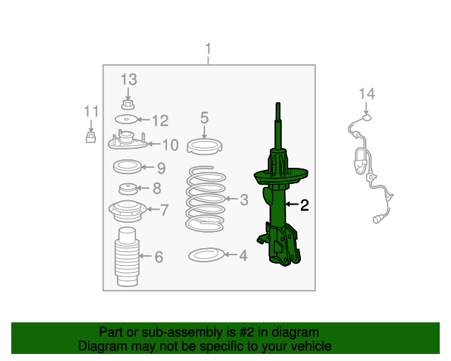 Genuine OEM Acura S/ABS Unit, L Front Part 51606STXA59 Acura