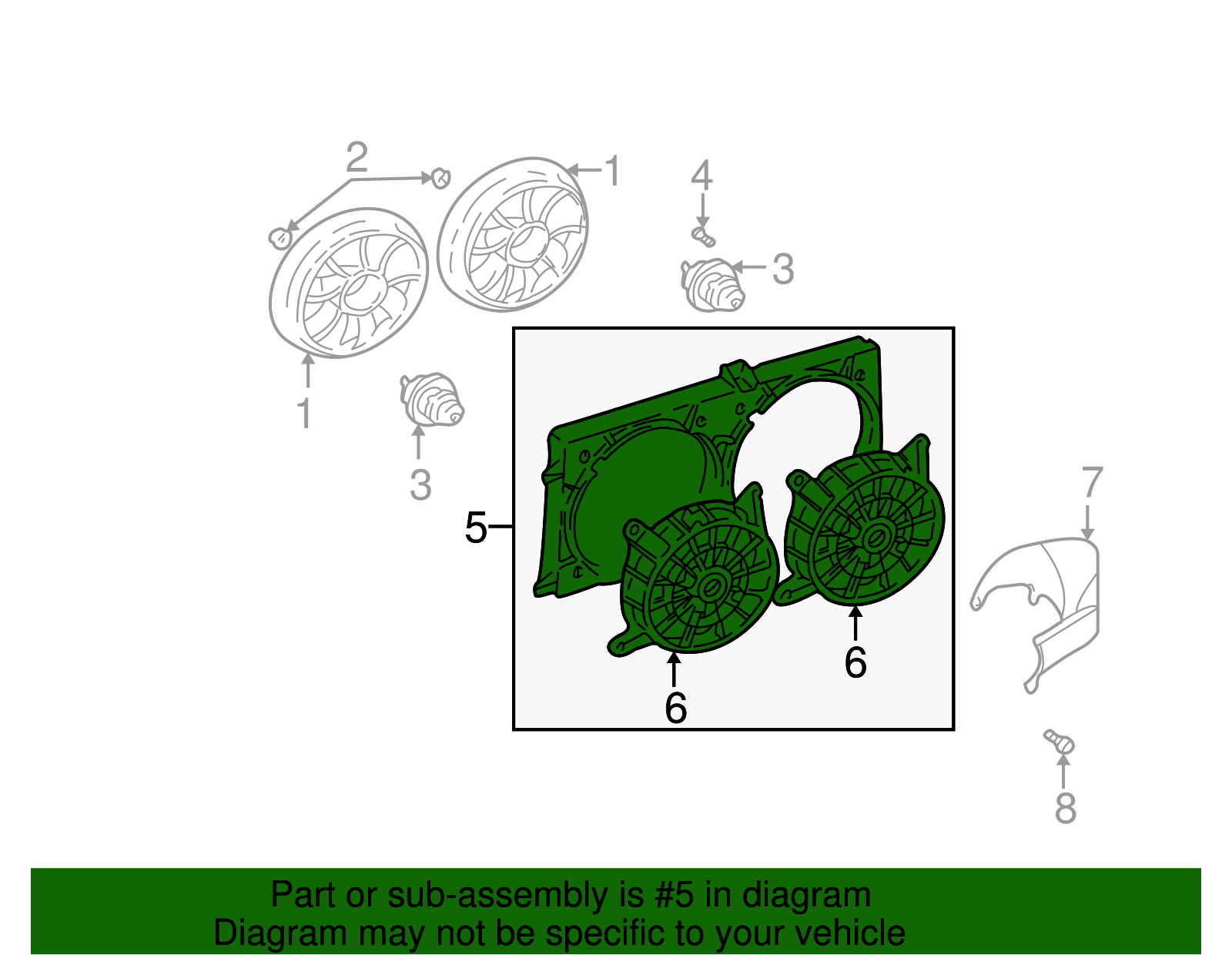 Shroud Kit, Eng Elec Cool Fan - GM (88957397)
