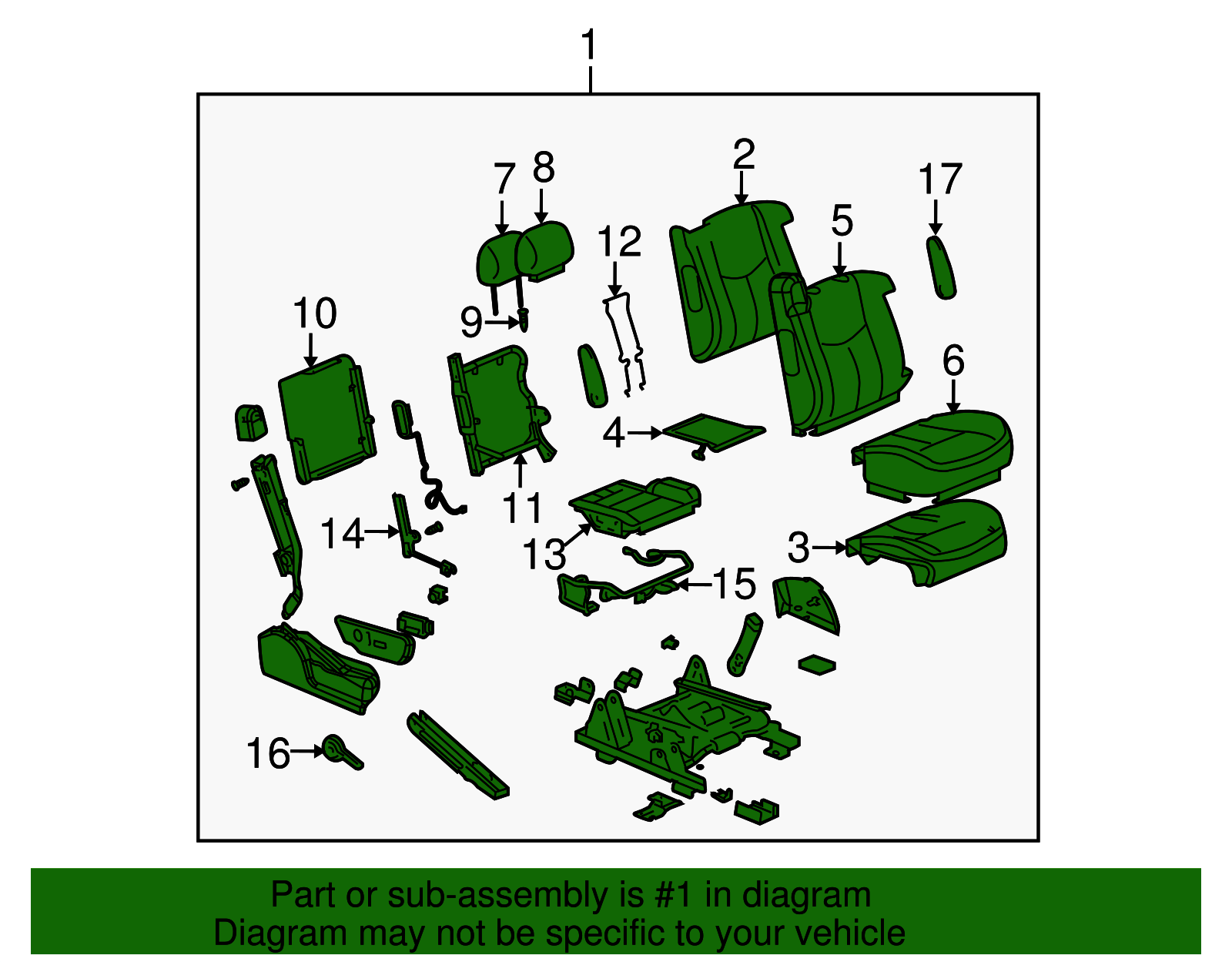 Seat Assembly - GM (89045831)