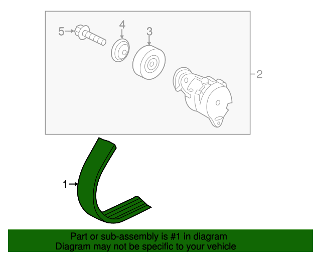 Genuine Acura Belt Alternator 31110-R8A-A01