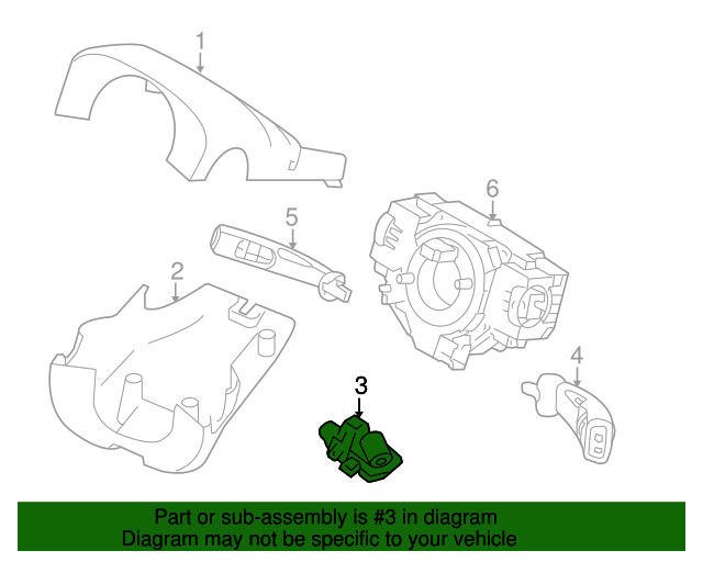 20042013 Volvo Steering Column Lock 31340733 OEM Parts Online