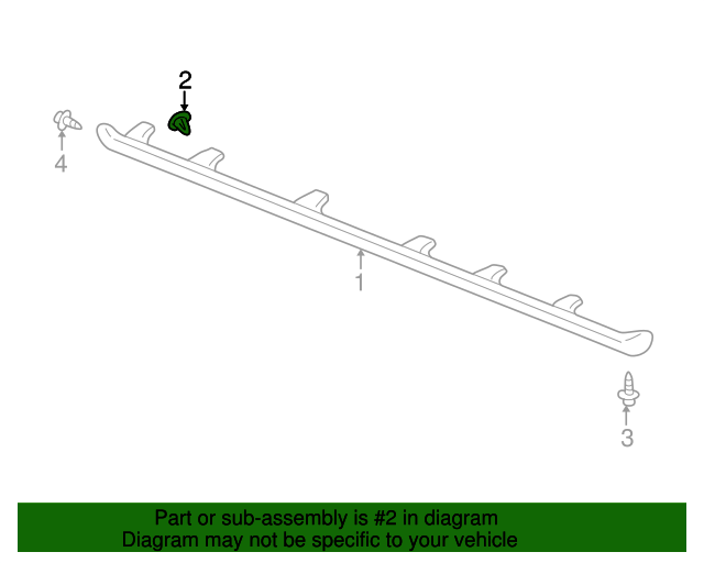 22658182 GM Rocker Panel Molding Retainer GM Parts Store