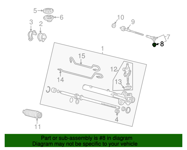 OEM 20032010 Honda Boot, Tie Rod End 53546S3VA02 Majestic Honda