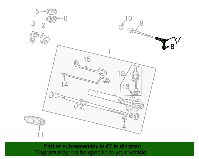53540SHJA01 End, Tie Rod 20052010 Honda Odyssey Honda Parts Online