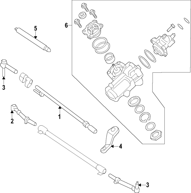 PC3Z3A131DA Outer Tie Rod 20232024 Ford F350 Super Duty Ford