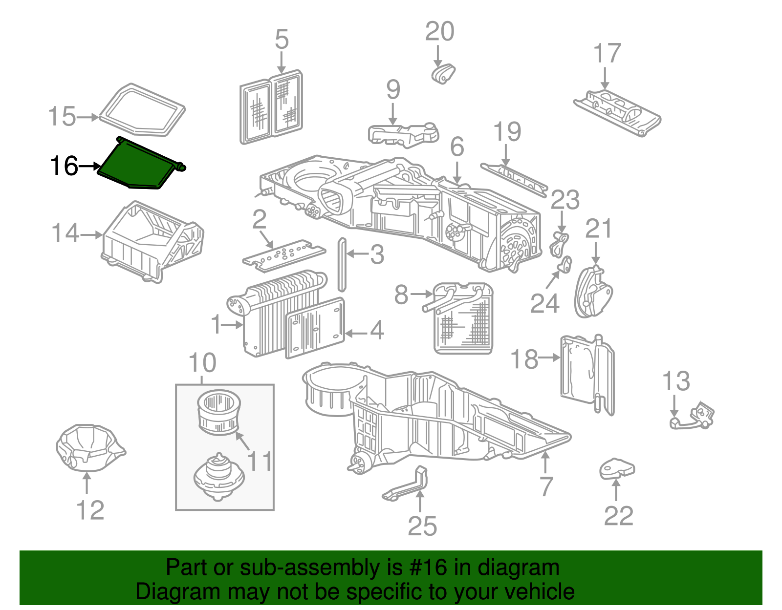 HVAC Air Inlet Housing - GM (89018837)