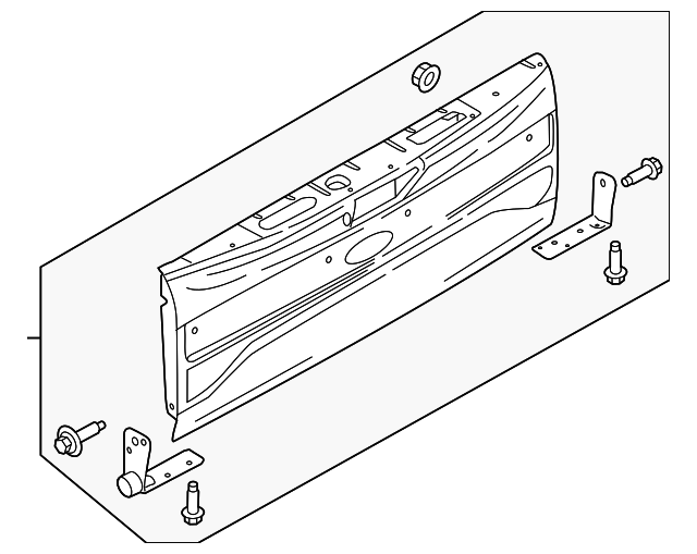 Tailgate Assembly LC3Z9940700D Blue Springs Ford Parts