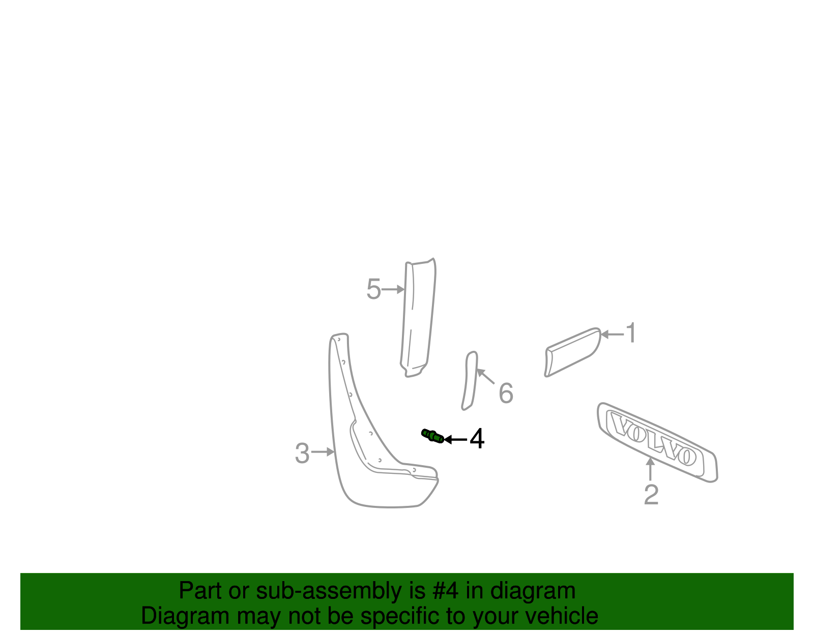 1989-2014 Volvo | Fender Liner Rivet | 979878 | My Swedish Parts