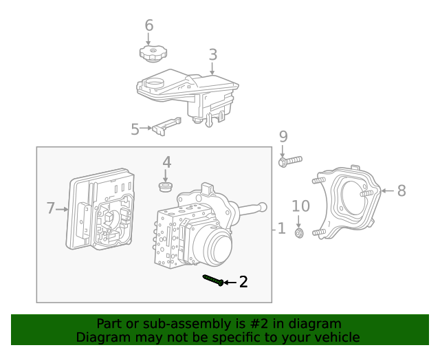 84036306 GM Electronic Brake Control Module Bolt GM Parts Store