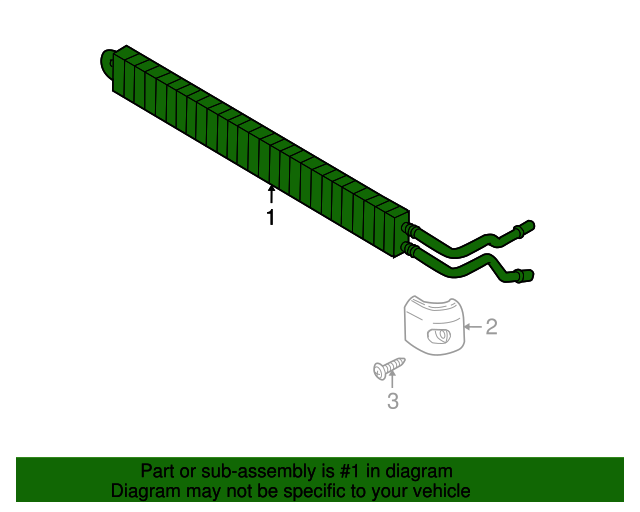 20072010 BMW X5 Power Steering Oil Cooler 17217601738 BMW Parts
