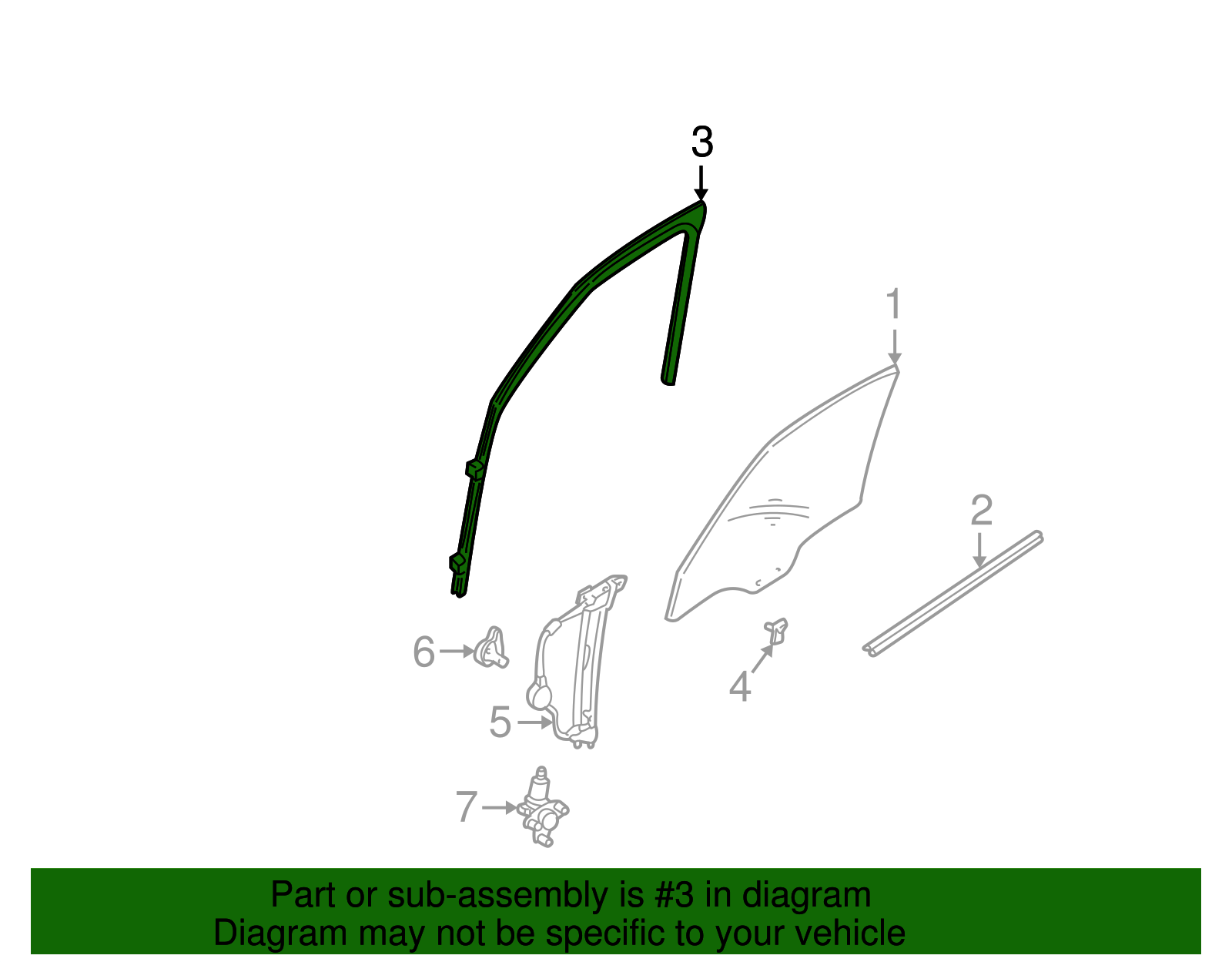 Run Channel - Ford (YL8Z-7821546-BAA)