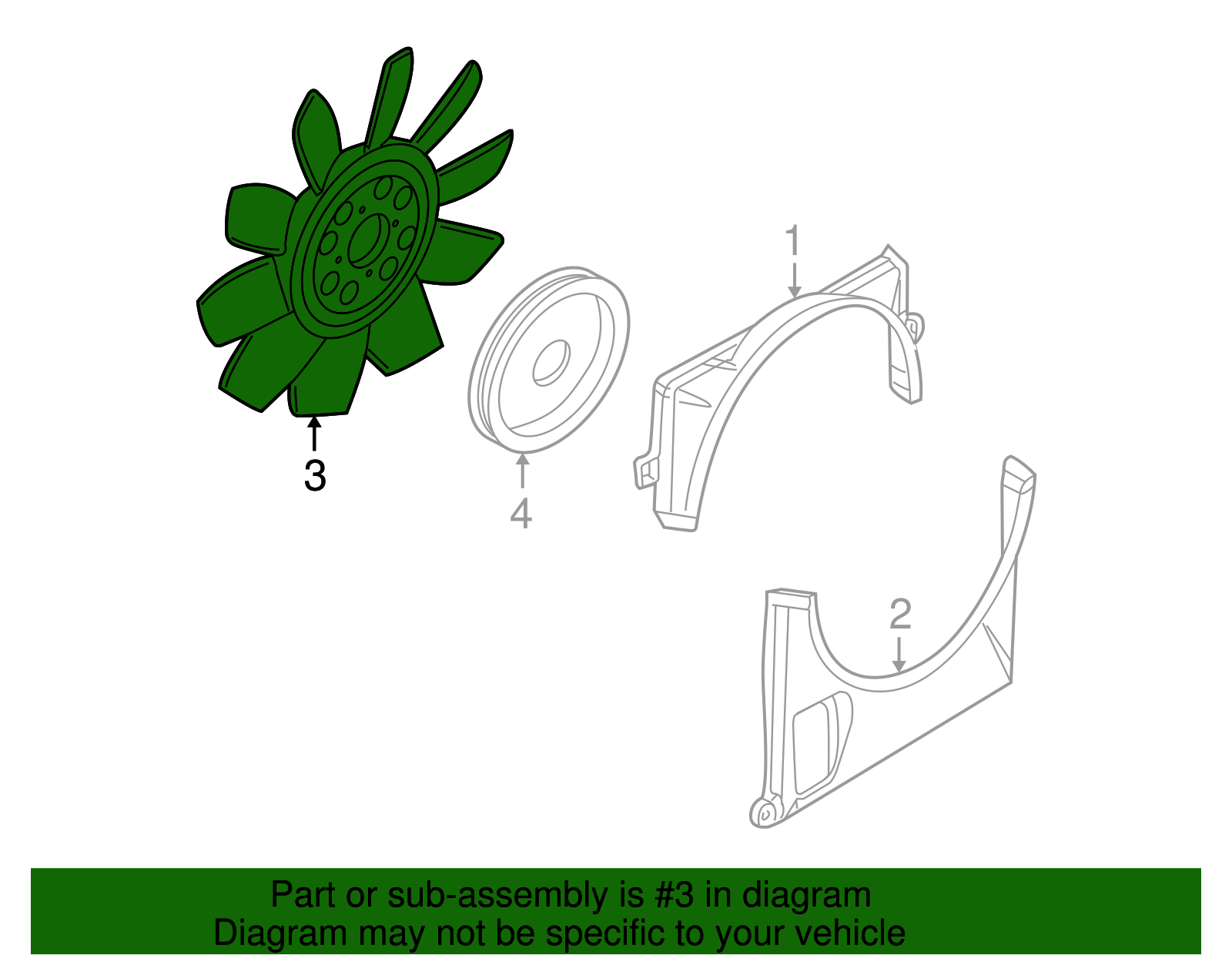 Fan Blade - Ford (4L2Z-8600-AA)