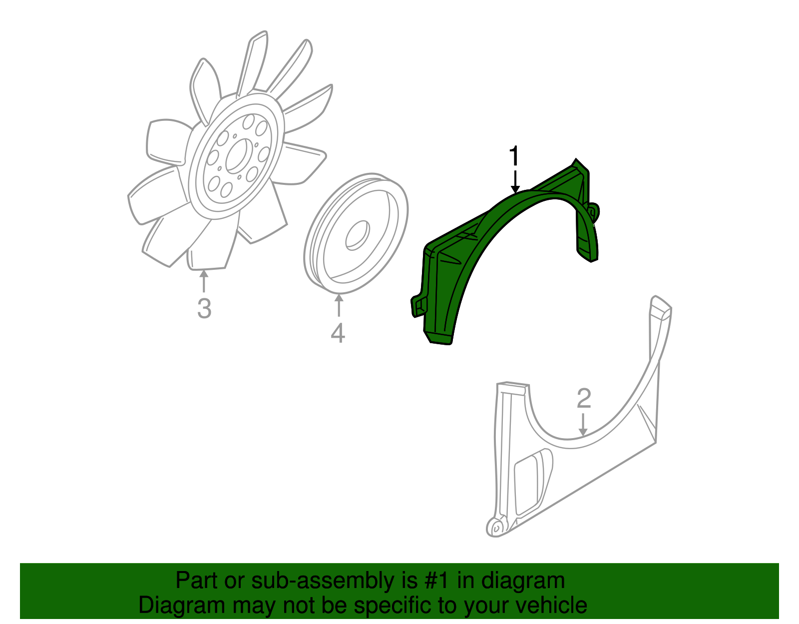 Fan Shroud - Ford (4L2Z-8146-BA)