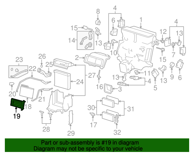 4F0819011 Heater Core 20052011 Audi Audi Parts Store