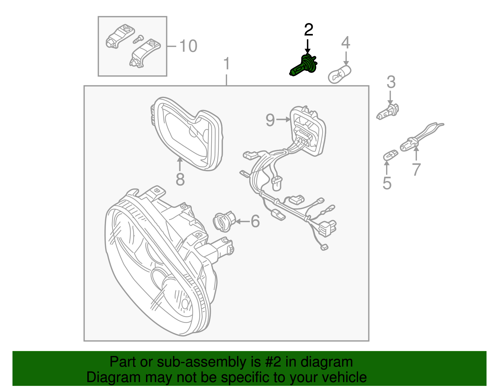 Headlamp Bulb - Volkswagen (N-101-301-01)
