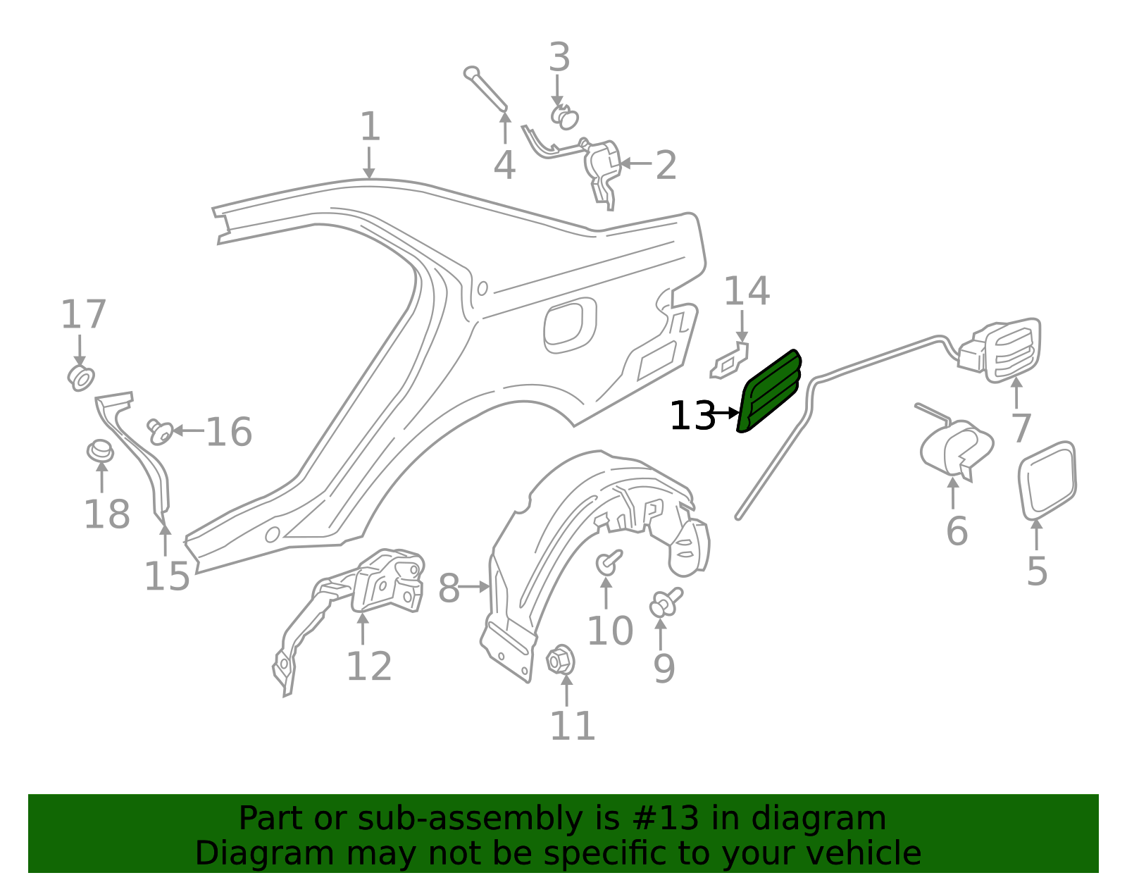 Air Vent - Ford (GD9Z-61280B62-A)
