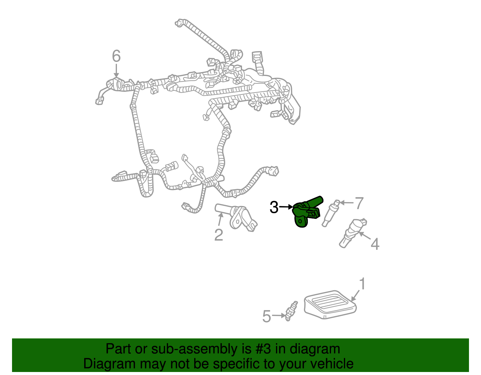 Crankshaft Position Sensor - Ford (XW4Z-6C315-BB)