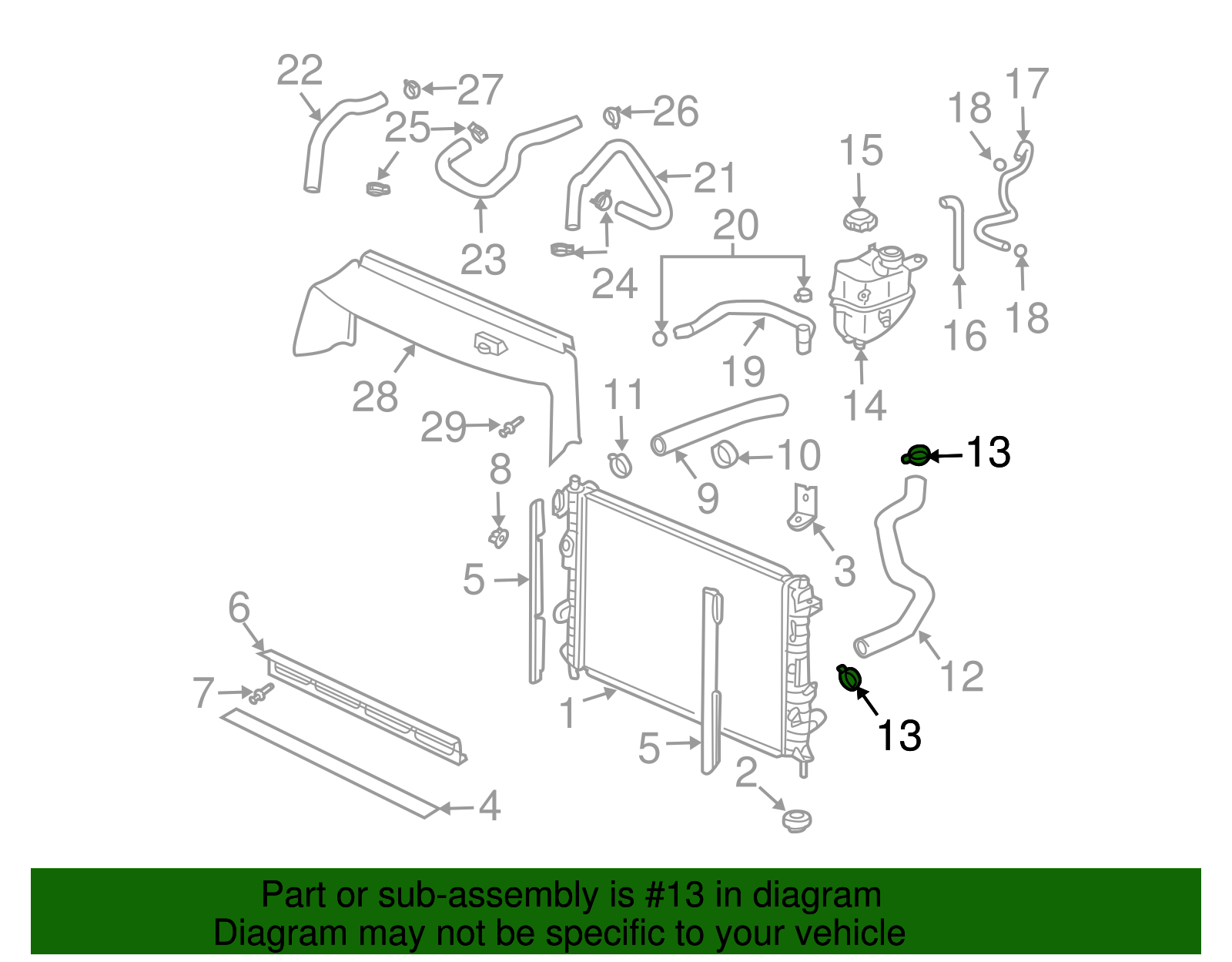 Radiator Hose Clamp - GM (11517143)