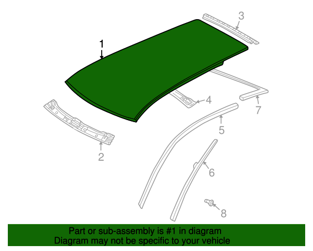 Roof Panel 1J4-817-101-A