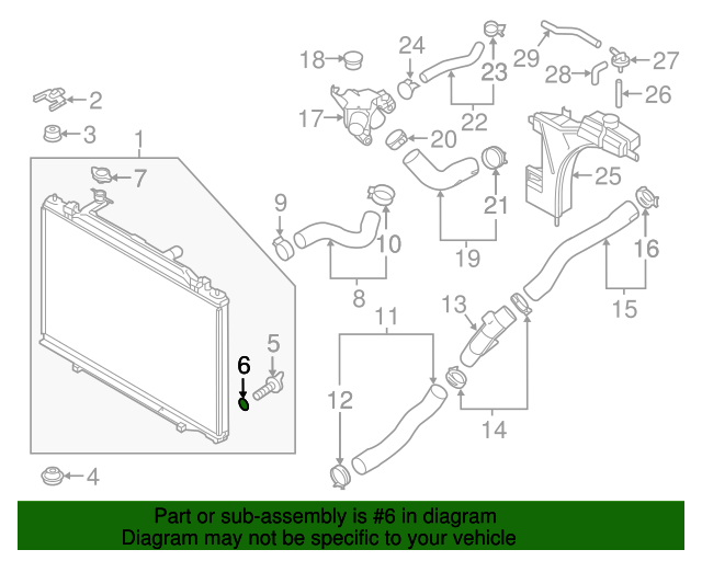 20062021 Mazda Radiator Drain Plug Gasket S21015204 MazdaParts