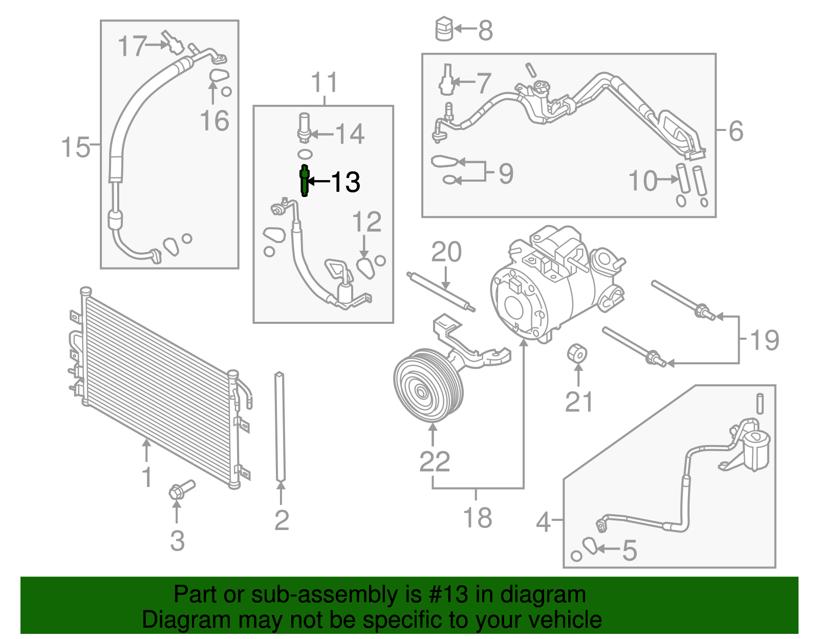 Motorcraft™ A/C Service Valve Core - Ford (YF-3593)