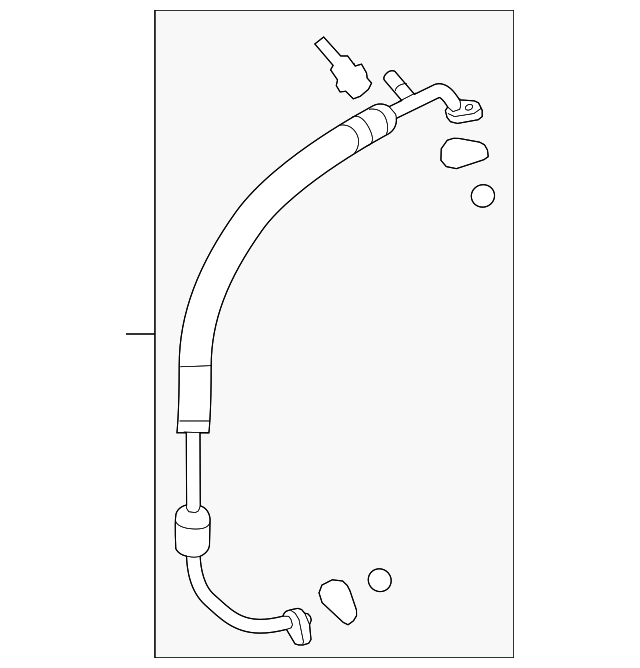 Motorcraft™ A/C Refrigerant Suction Hose - Ford (YF-37125)