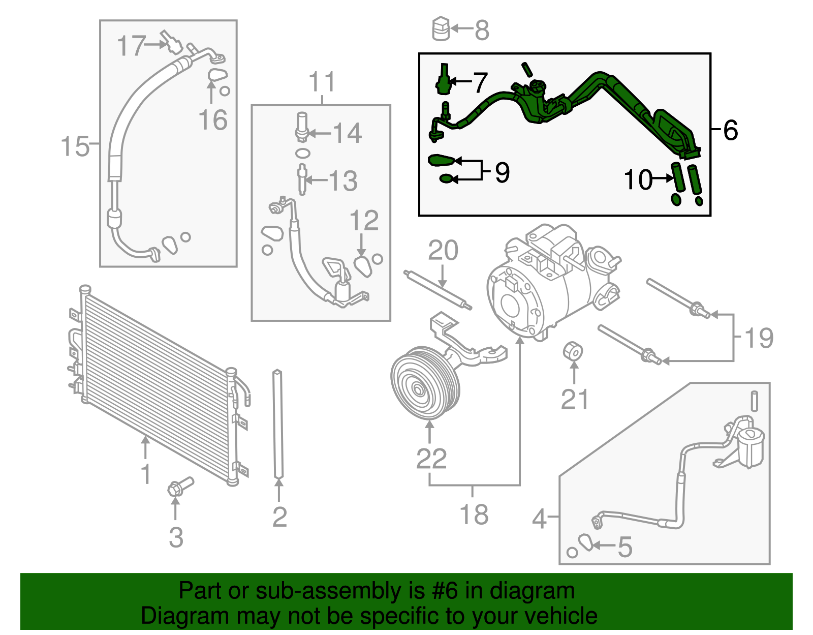 Motorcraft™ A/C Refrigerant Line Bracket - Ford (YF-37234)