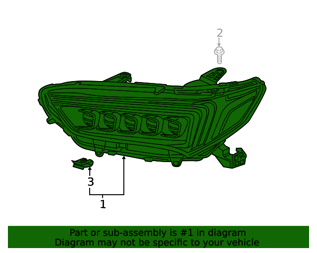 Genuine OEM Acura Headlamp Assembly Part 33100TZ3A61 Acura Parts