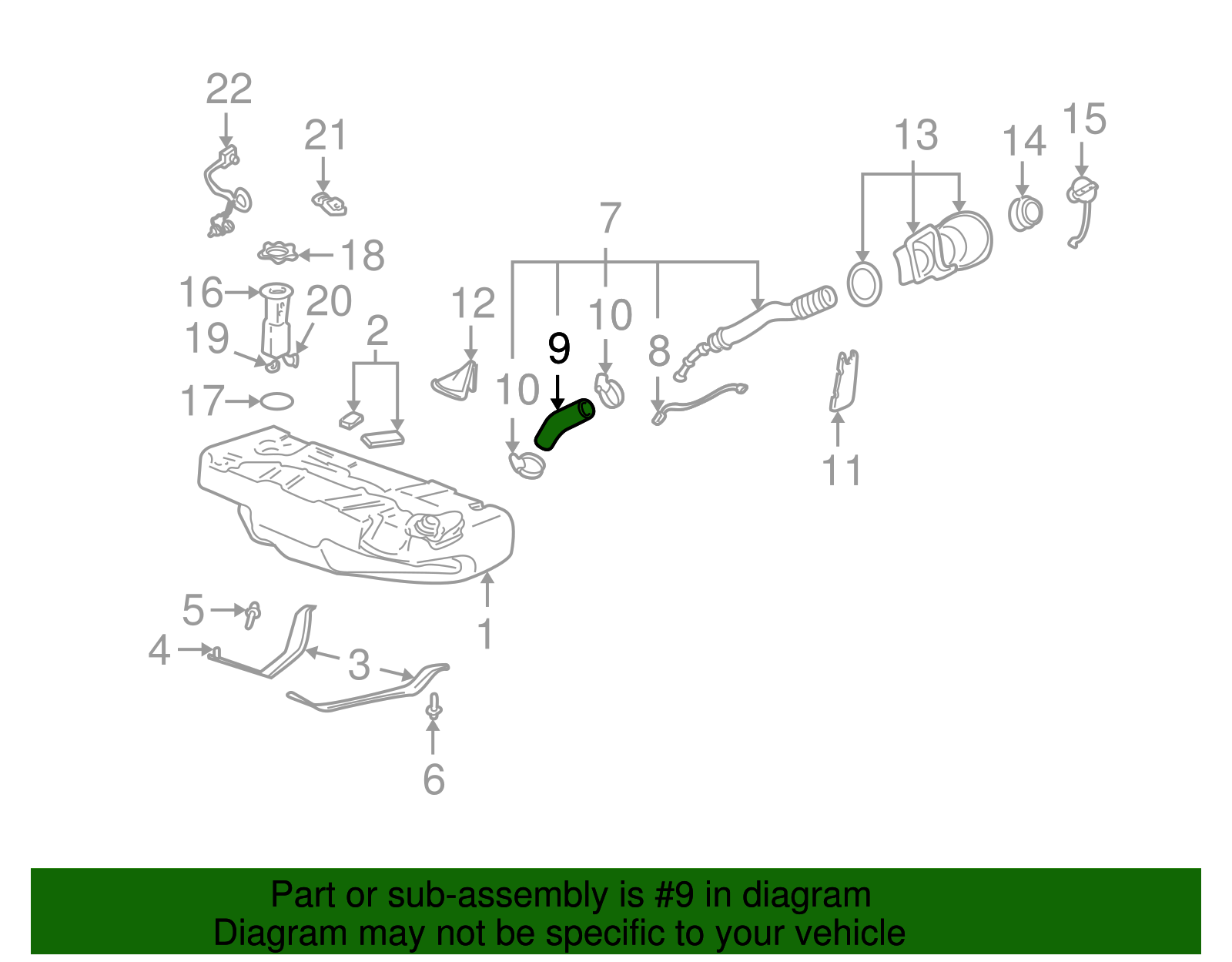 Filler Hose - Buick (25727016)