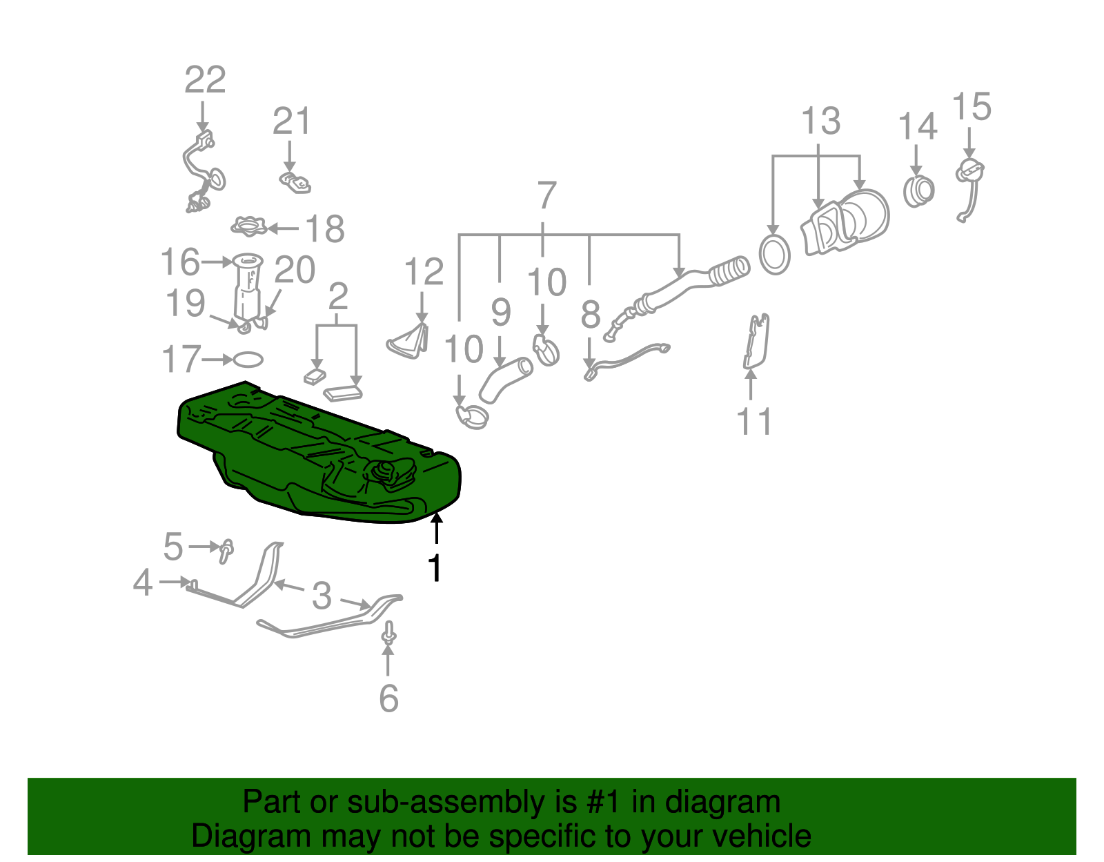 Fuel Tank - Buick (25744936)