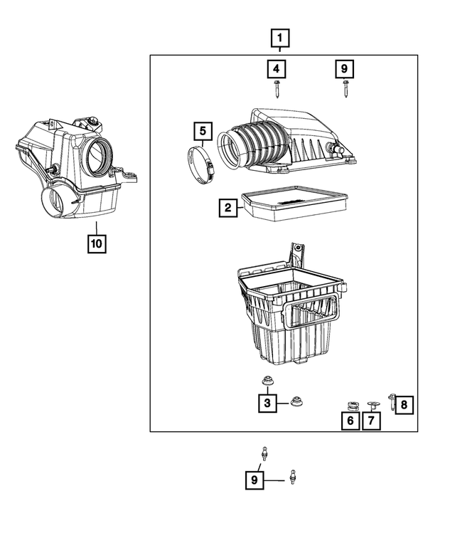 20172025 Chrysler Air Cleaner 68188641AB Mopar eStore
