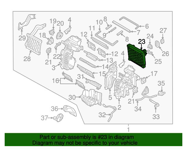 2017-2020 Hyundai Elantra Evaporator Core 97139-F2000 | OEM Parts Online