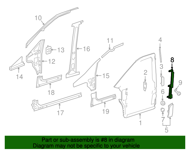 447-471-01-87-9051 - Cover 2016-2023 Mercedes-Benz Metris