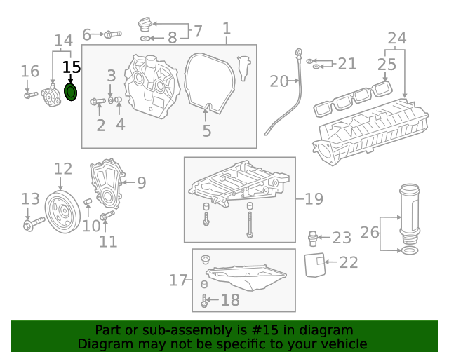 20192022 GM Camshaft Position Actuator Gasket 55499462 GM